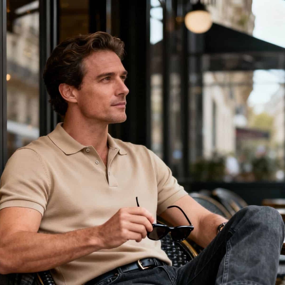 Sovereign investor looking into the distance, representing strategic foresight in trading without the need to constantly monitor signals.