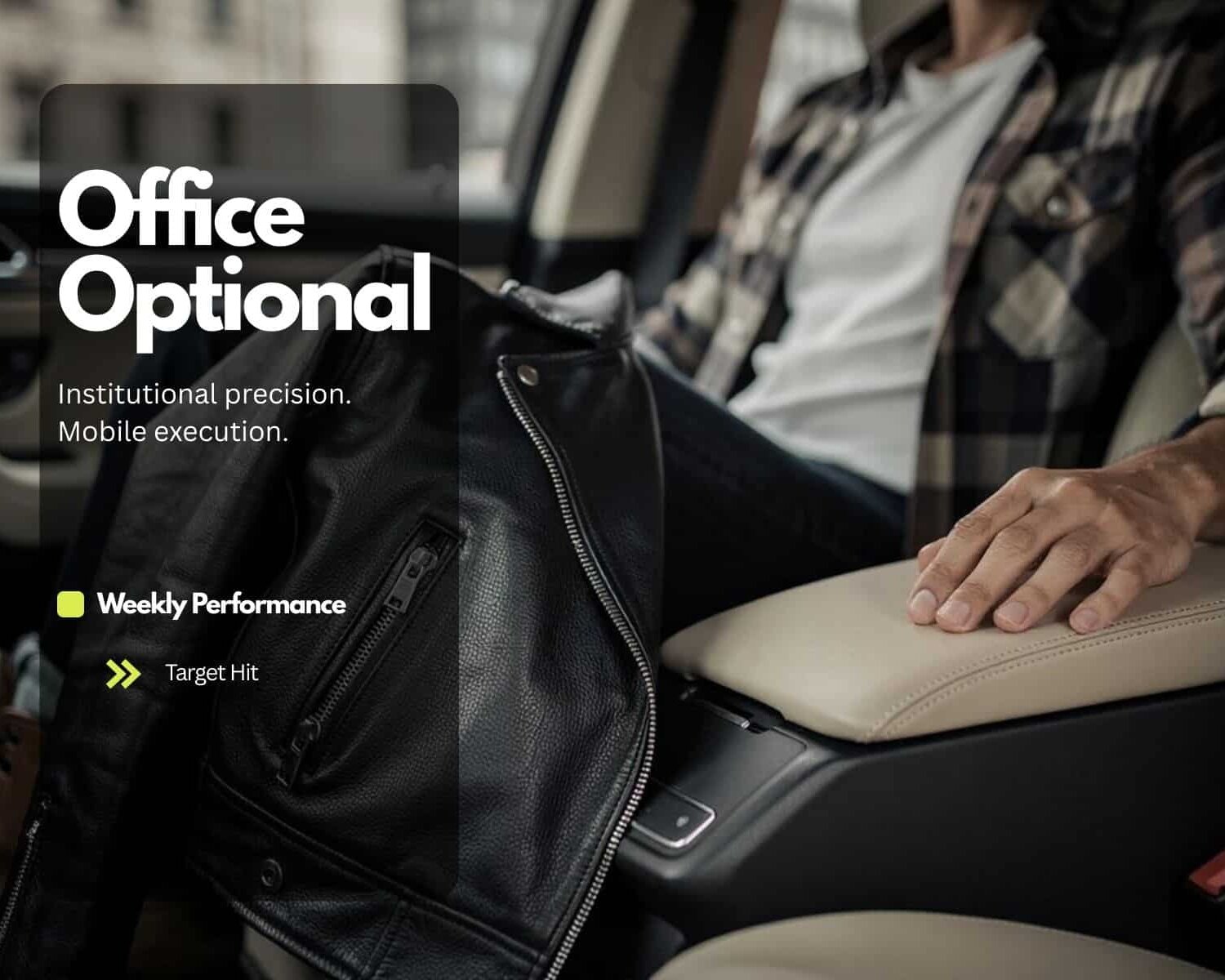 Institutional Precision. Mobile Execution.